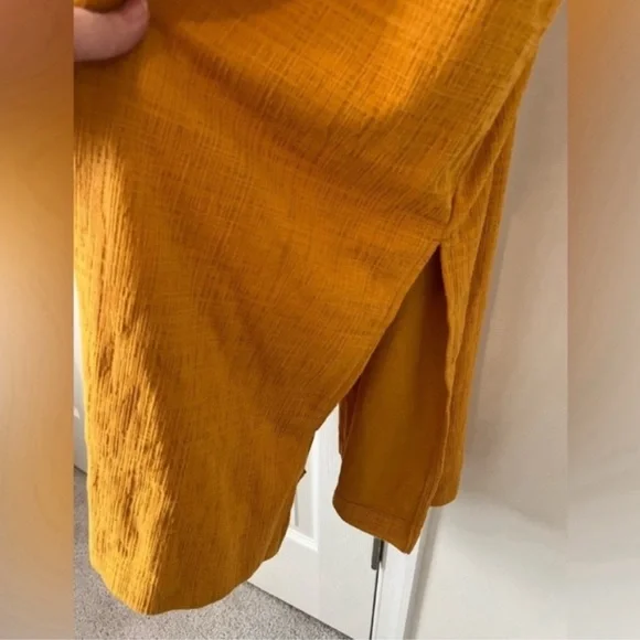 Madewell Knit Apron Cami Dress – Yellow Gold – Women’s XXL NWT - Picture 5 of 9